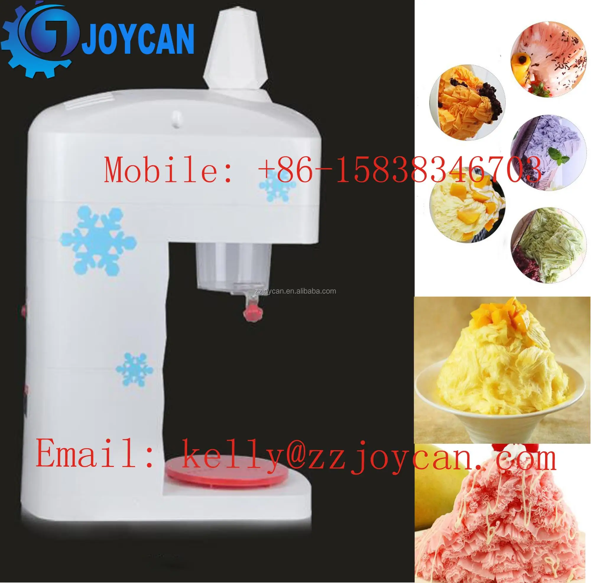 Commercial Snow Cone Shaved Ice Machine Ice Crushing Shaver Machine 