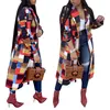 81129-MX47 fashionable printed long parka ladies winter coats