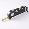 Multipurpose Laser Level Horizontal/Vertical Cross-Line Measure Line Tool with 8FT Measure Tape Ruler Adjusted Standard and Metr