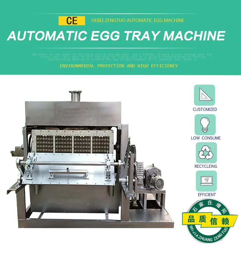 Egg Tray Machine Paper Egg Crates Forming Machine Rotary Automatic Egg