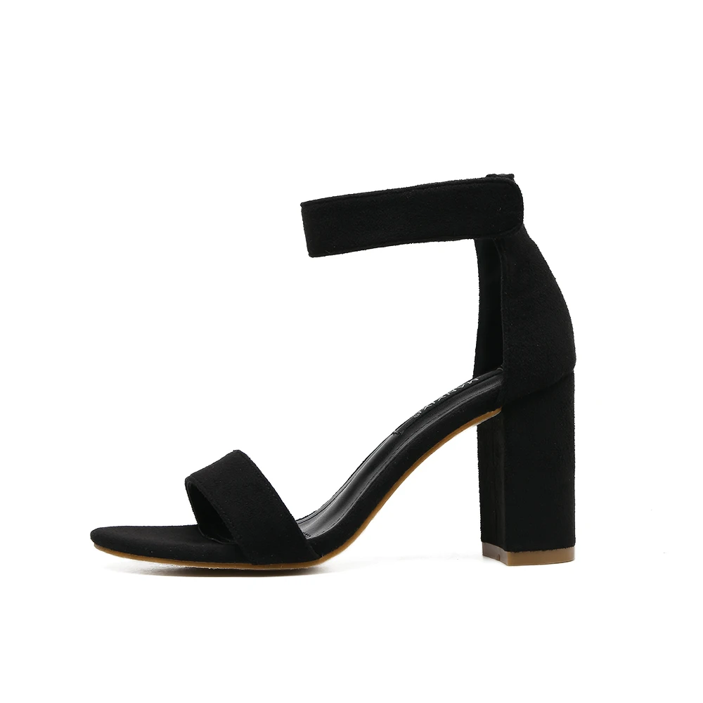 simple black open toe heels