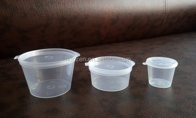 1oz Small Plastic Sauce Pot / 1 Oz Plastic Sauce Cup With Lid - Buy 1oz ...