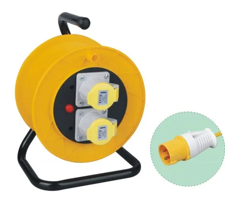 cable reel industrial cee plug 3x2 ip44 h05vv 5mm2 meters