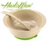 Eco Rice Husk Kid Food Tableware Baby Dinnerware Sets with Spoon and Bowl