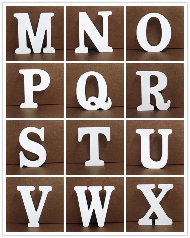 10cm White Wooden Letter English Alphabet Diy Personalised Name Design Art Craft Free Standing Heart Wedding Home Decor Buy White Wooden Letters Wedding Home Decor Product On Alibaba Com