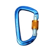 25KN Rock Climbing Carabiner D-shaped Hot-forged Magnalium Locking Climbing Hook Holds 5511lbs