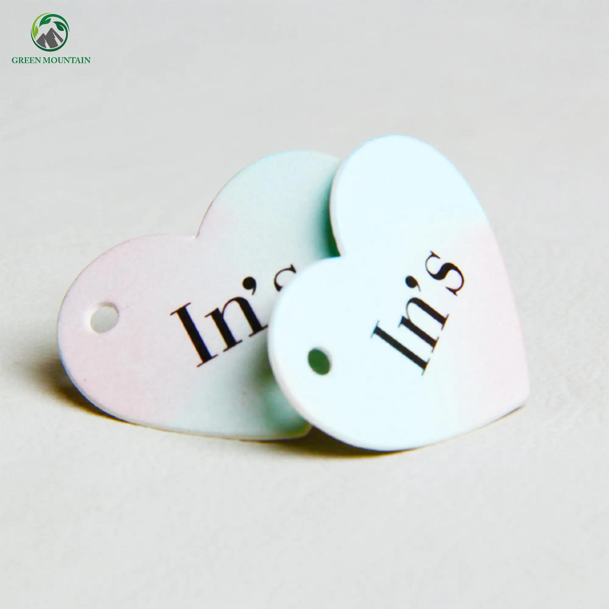 Die Cut Customized Heart Shape Hang Tag For Jewelry,Clothing,Hair