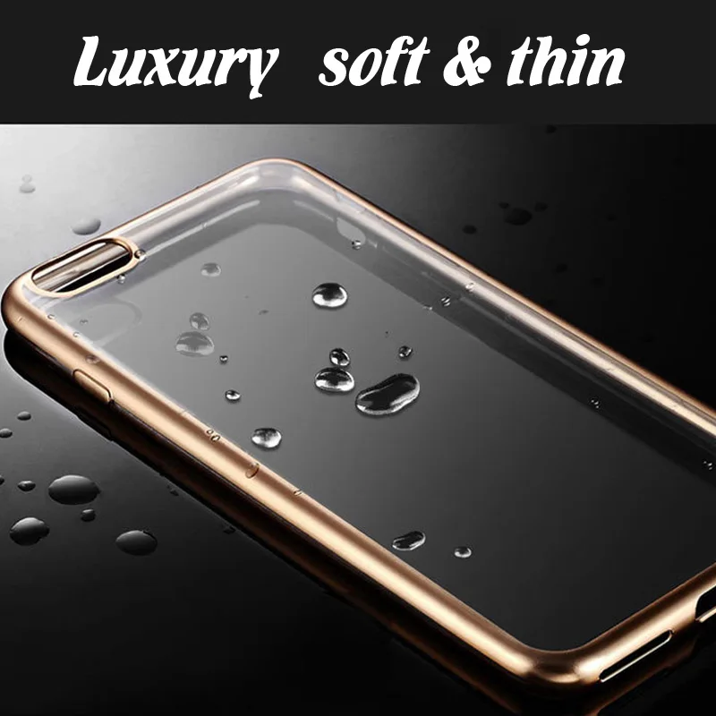Plating Cover Soft Back shell for iphone 8/8plus TPU Luxury soft & thin in stock
