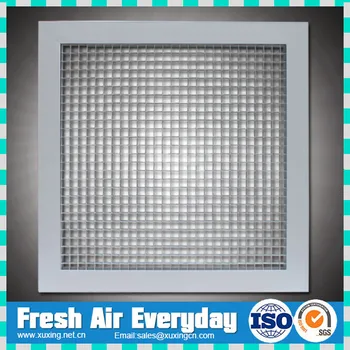 Langit-langit Aluminium Kubus Inti Eggcrate Kembali Kisi 