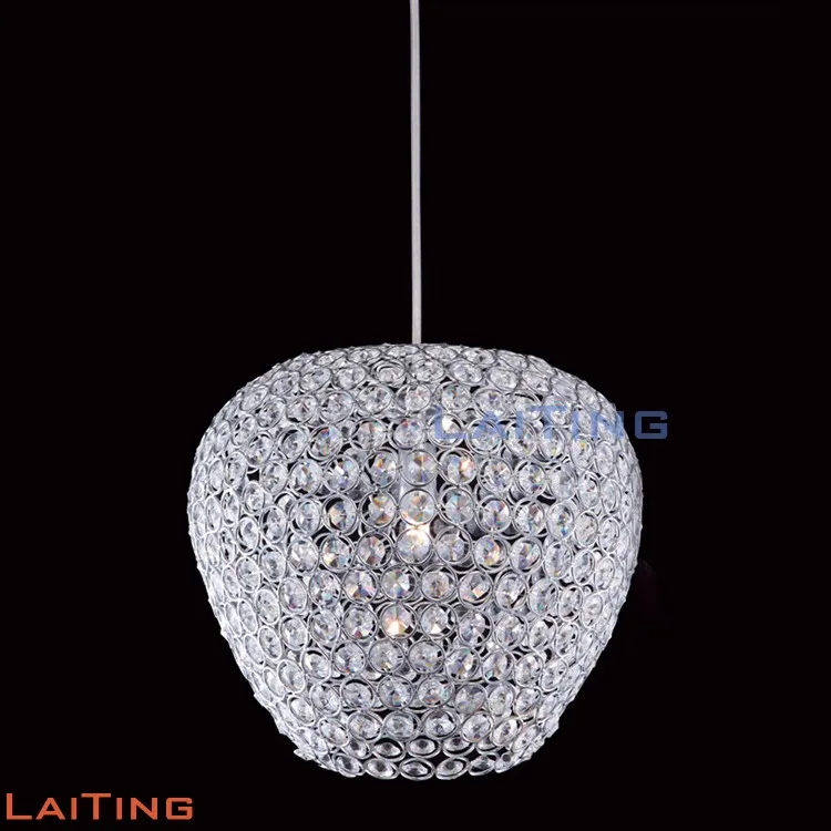 Zhongshan battery operated decorative pendant lamp crystal chandelier