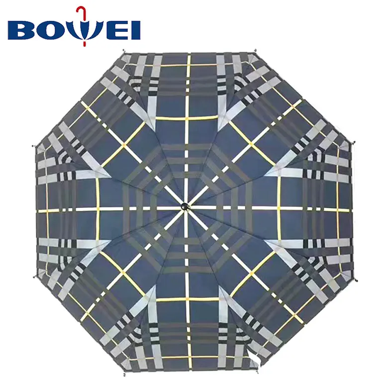 China supplier practical automatic open poe large umbrella with printing