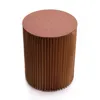 Green House Present Paper Furniture Foldable Paper Stool Portable for Travel