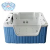 Square Blue Kids Bath Spa Pool Tub, Hot Whirlpool Bubbling Spa & Shower Bath Tub