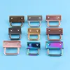 Wholesale Metal 1 1/4 inch key FOB keyring Rainbow Copper color keyfob for keychain