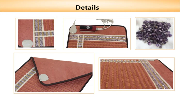 Health care amethyst crystal mat PEMF far infrared mattress pad