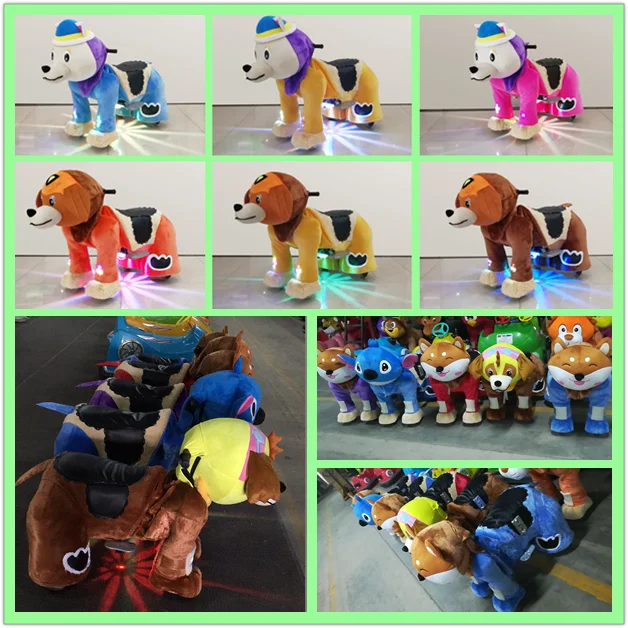 plush animal riding toys