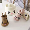 new 2019 summer cute girls embroidery rabbit folding sunshade beach caps toddler kids wide brim sun straw visors with ears