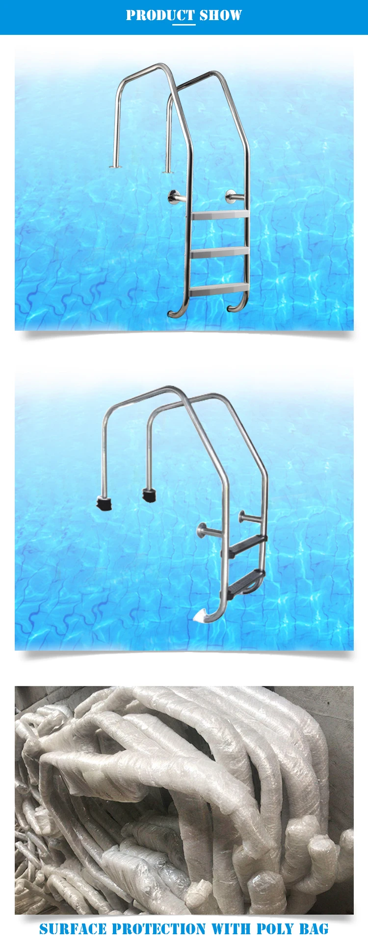 stainless steel inground pool ladder