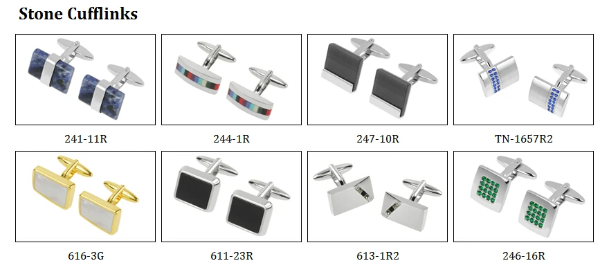 stone cufflinks