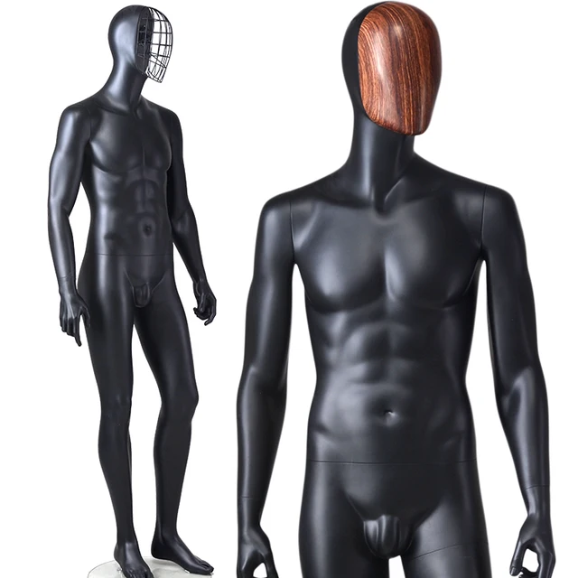 Cheap full body movable abstract glossy color Black Male Mannequin male manikin dummy for sale