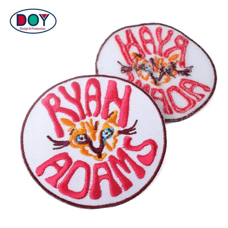 Custom Made Fashion Design Heatseal Backing Fabric 3d Letters Logo