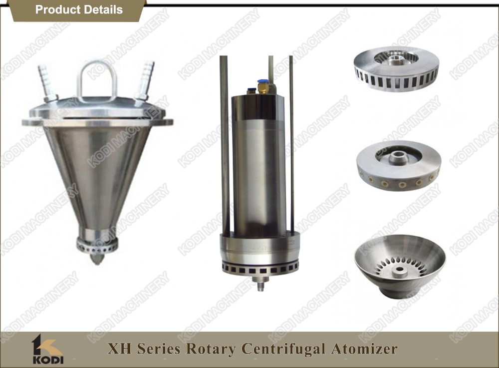 Kodi Xh Series Stainless Steel High Speed Rotary Centrifugal Atomizer