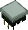 50mA 12V DC Tiny tact switch with white light and transparent cap pushbutton switch