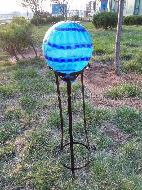 10" Hand Blown Colorful Glass Gazing Ball Buy 25cm Glass Gazing Ball