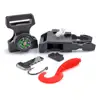Survival paracord Bracelet Compass fire starter buckle with fishing kit
