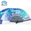 Cheap price custom printed chinese plastic hand fan for wholesale