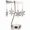 Metal windmill Candle holder that can be rotated Christmas decoration Rotating candlestick