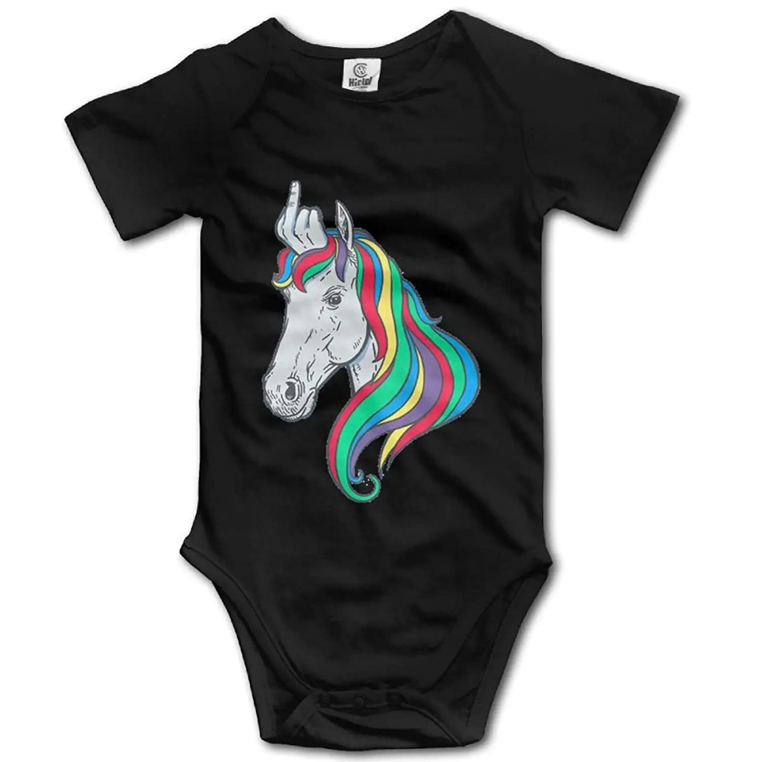Rainbowhug Art Pig Unisex Baby Onesie Cartoon Newborn Clothes Concise Baby Outfits Soft Baby Clothes