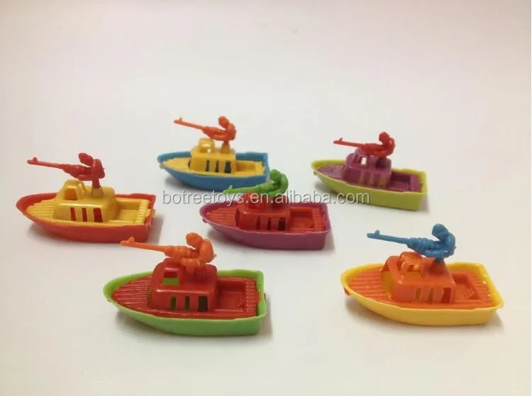 Small Warships Plastic Mini Promotional Cheap Toys Boats Wholesale