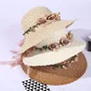 High quality promotional hand made Custom Wide Boater Paper Straw Hat for Ladies
