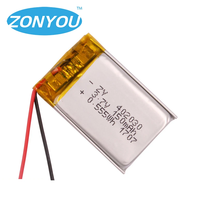 
Rechargeable Lipo Li-polymer 3.7V 402030 200mAh 0.74Wh Li Ion Li Polymer Lithium Batteries Battery 