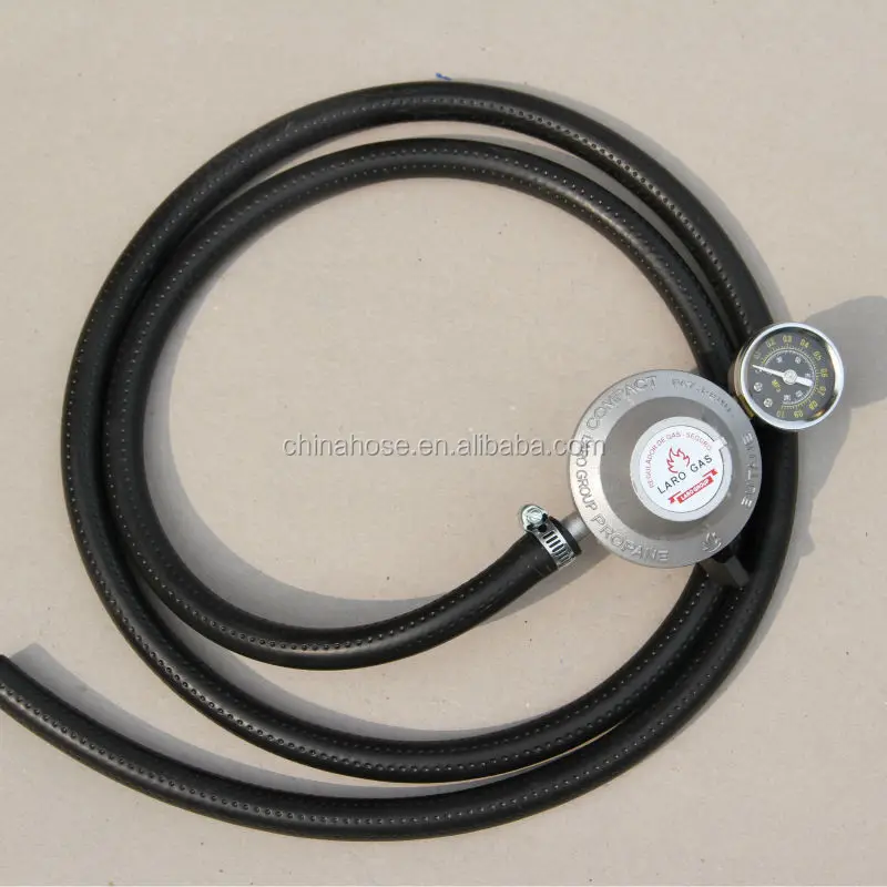 Black Lpg Gas Regulator With Gas Cooker Hose,Pvc Lpg Gas Hose Buy Pvc
