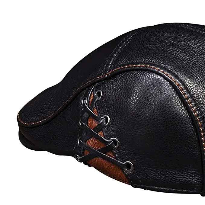 leather hunting hat