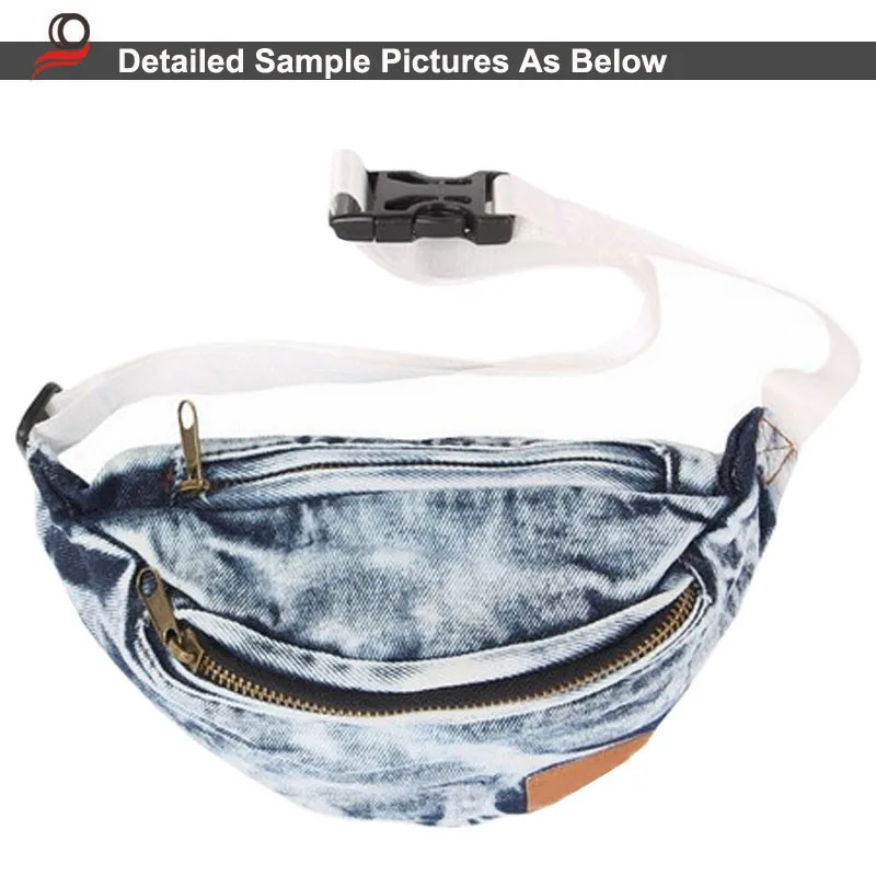 2016 Denim Wash Fanny Pack Wholesale Unisex Waist Bag Buy 2016 Denim