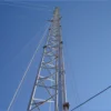 Factory direct sale 30m 40m 50m 60m galvanized telecom round steel guyed mast tower