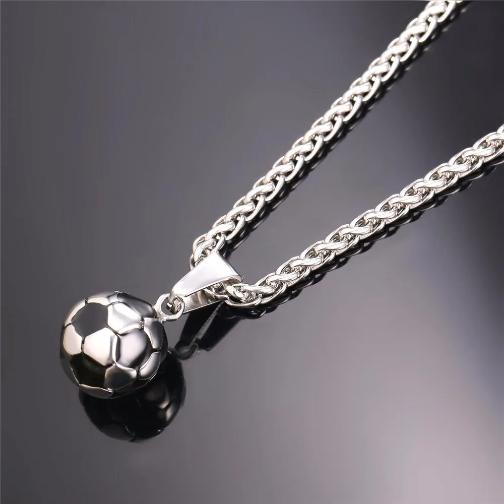 U7 Sporty Gym Jewelry Gift 316l Stainless Steel 18k Gold Plated