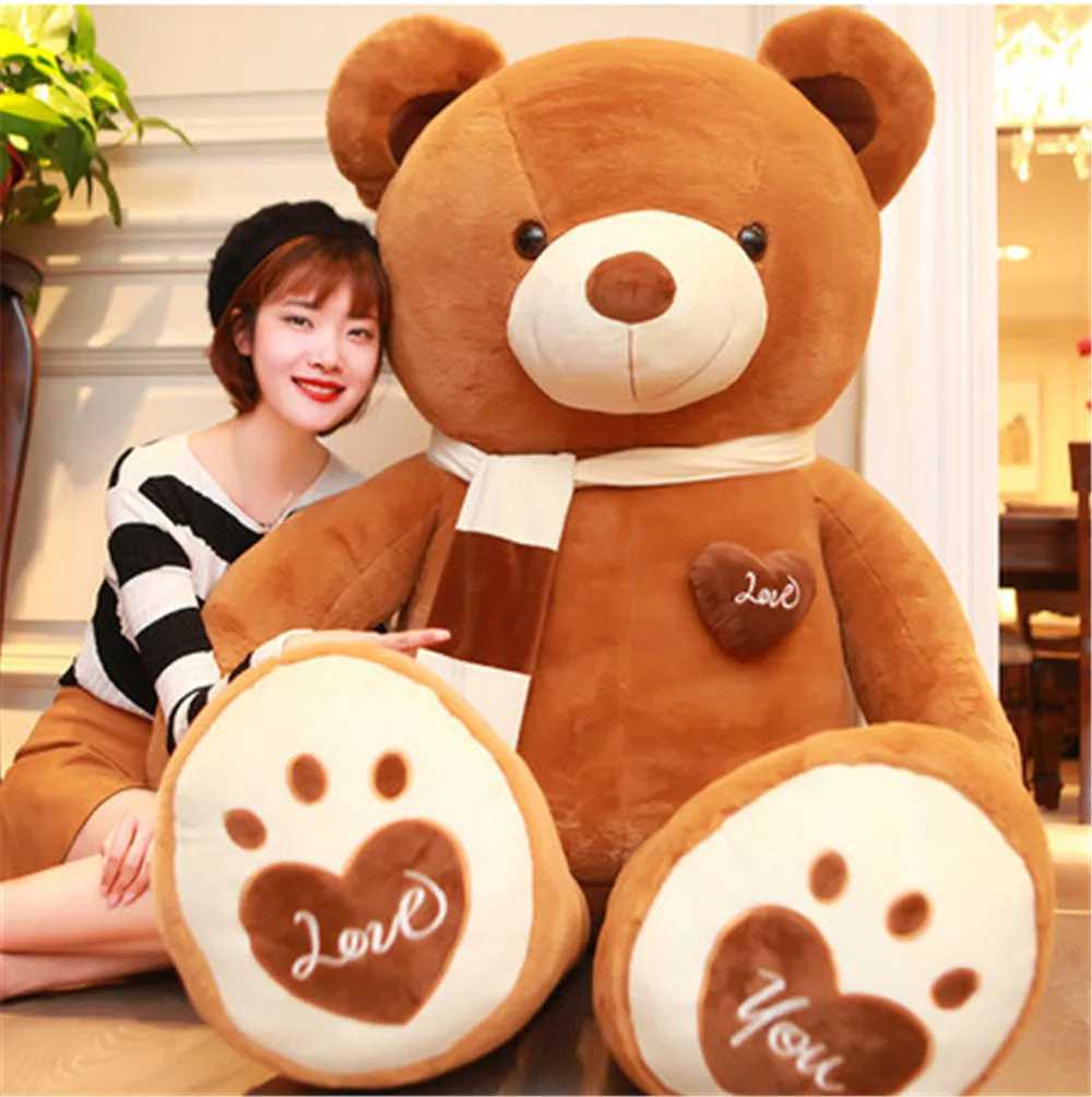 Fancytrader Huge Giant Love Teddy Bears Plush Toys Gifts for Girls Soft Big Stuffed Bears Doll Christmas New Year Valentine's Day Gifts 3