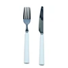Easy to clean home goods flatware, ceramic handle fruit knife and fork