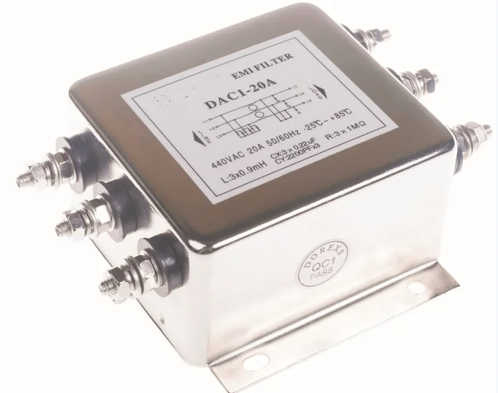 Compact Iec Socket Power Filter With Switch Two Fuses Power Supply