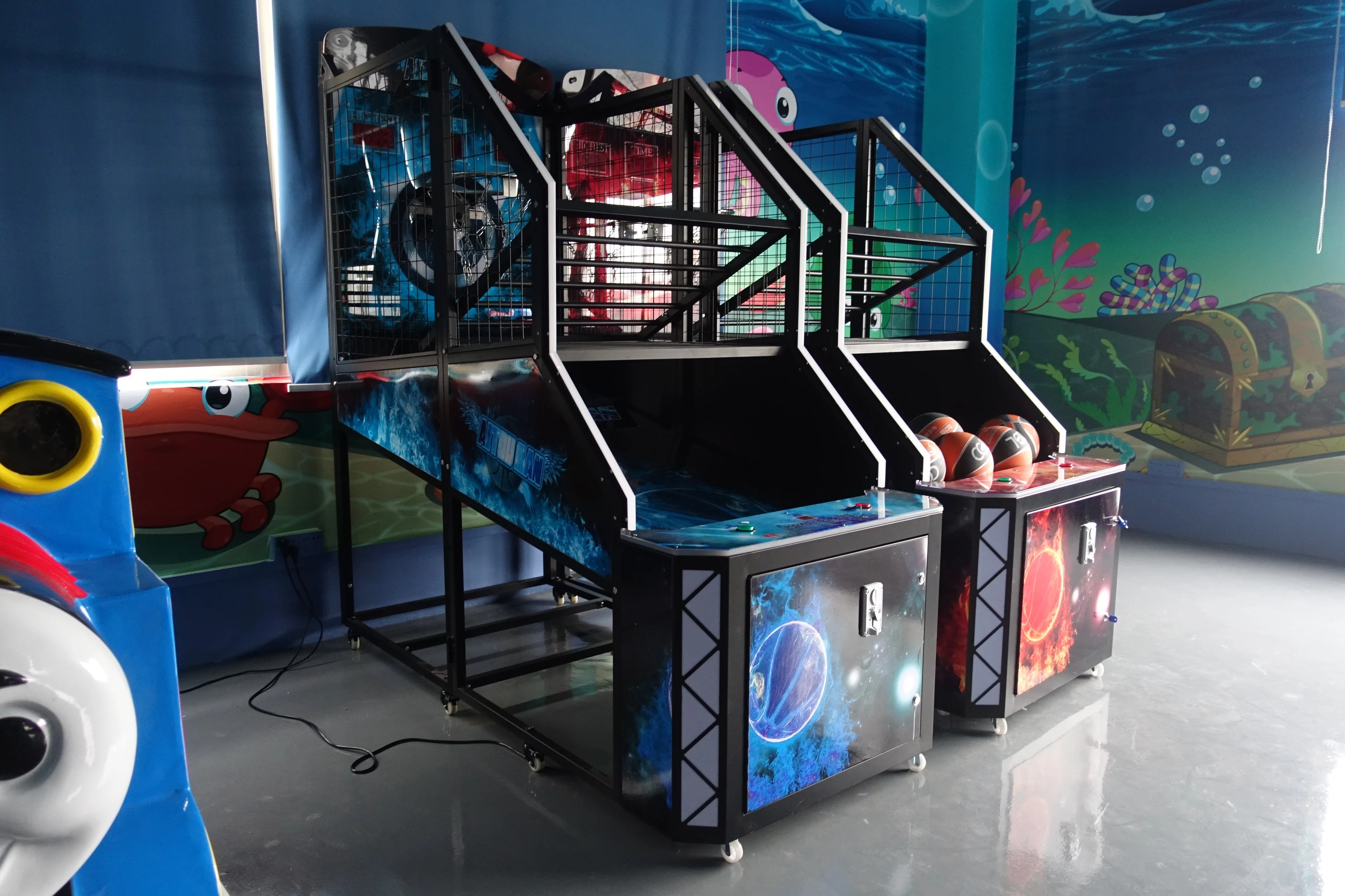 skyfun 热卖投币式篮球机街机游戏机