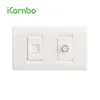US/South America Telephone/TV/Computer/LAN Plug and Satellite Wall Socket