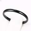 Fashion Black Plated Tungsten Class Flanges Ring For Women