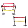 Cheap Price Retractable Pole, 2m Red Belt Queue Stand, Silver Stanchions
