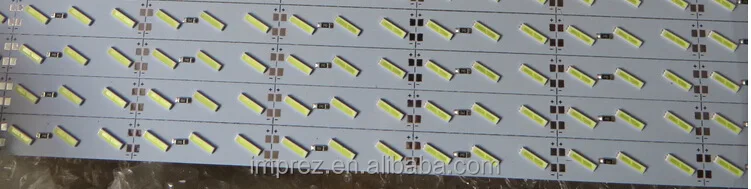 Duro Barra Rígida Luz Dc12v 100cm 72 Led Smd 7020 De Aleación De