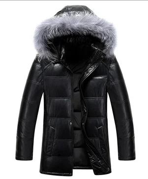 mens black jacket with black fur hood