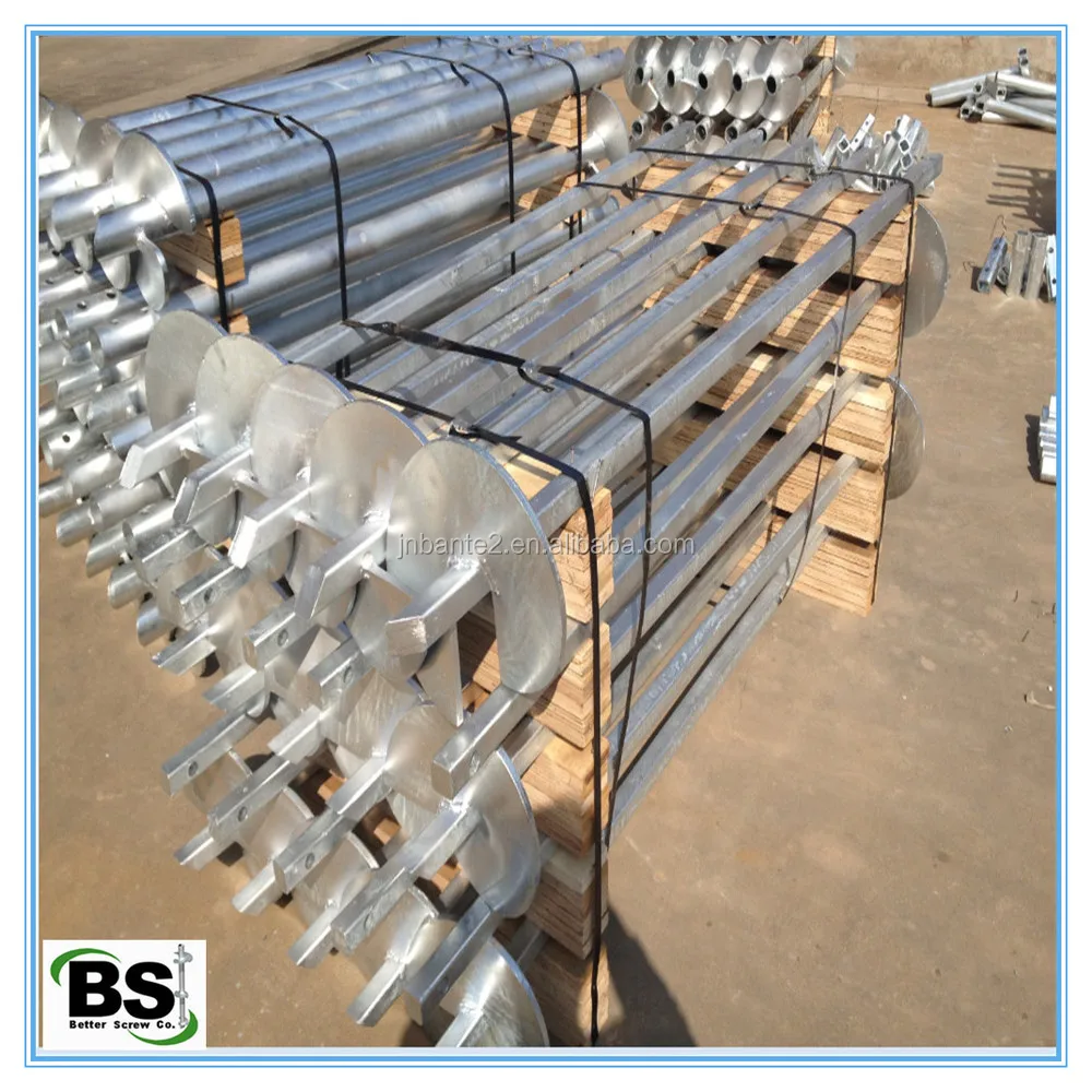 Hot Dip Galvanized Helical Ground Screw Pile